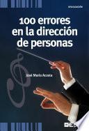 Libro 100 errores en la dirección de personas