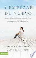 Libro A Empezar de Nuevo