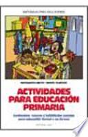 Libro Actividades para educación primaria