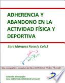 Libro Adherencia y abandono en la actividad física y deportiva