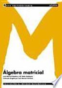 Libro Álgebra matricial.