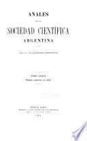 Libro Anales de la Sociedad Científica Argentina