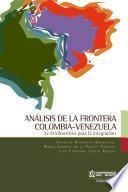 Libro Análisis de la frontera Colombia-Venezuela