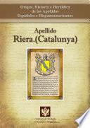 Libro Apellido Riera.(Catalunya)