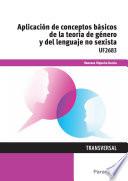Libro Aplicación de conceptos básicos de la teoría de género y del lenguaje no sexista