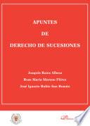 Libro Apuntes de derecho de sucesiones