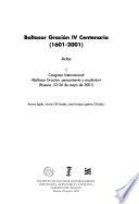 Libro Baltasar Gracián cuarto centenario (1601-2001)