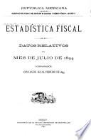 Libro Boletín de estadística fiscal