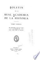 Libro Boletín de la Real Academia de la Historia