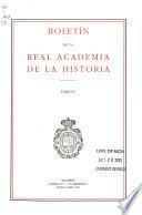 Libro Boletín de la Real Academia de la Historia