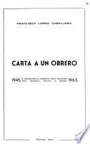Libro Carta a un obrero