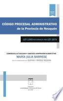 Libro Código procesal administrativo de la provincia de Neuquén