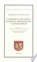 Libro Comedieta de Ponza, sonetos, serranillas y otras obras