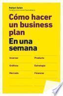Libro Cómo hacer un business plan en una semana