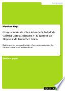 Libro Comparación de 'Cien Años de Soledad' de Gabriel García Márquez y 'El Tambor de Hojalata' de Guenther Grass