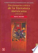 Libro Diccionario crítico de la literatura mexicana 1955-2011