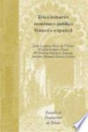 Libro Diccionario económico-jurídico francés-español