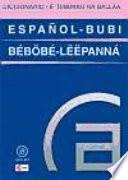 Libro Diccionario español-bubi / bubi-español