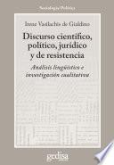 Libro Discurso científico, político, jurídico y de resistencia
