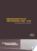 Libro Dramaturgos en el cine español (1939-1975)