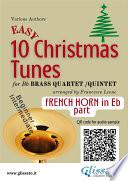 Libro Eb Horn part of 10 Easy Christmas Tunes for Brass Quartet or Quintet