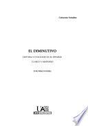 Libro El diminutivo