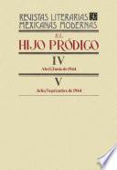 Libro El hijo pródigo IV, abril-junio de 1944 - V, julio-septiembre de 1944