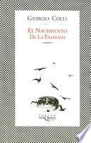 Libro El nacimiento de la filosofía