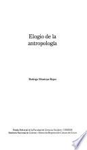 Libro Elogio de la antropología