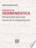 Libro Ensayos de hermenéutica