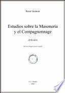 Libro Estudios sobre la Masonería y el Compagnonnage I (Artículos)
