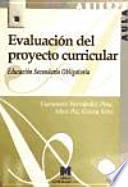 Libro Evaluación del proyecto curricular de Educación Secundaria Obligatoria