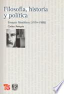 Libro Filosofía, historia y política