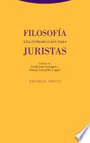 Libro Filosofía. Una introducción para juristas