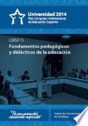 Libro Fundamentos pedagógicos y didácticos de la Educación Superior (curso 15)