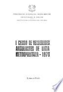 Libro I [i.e. Primer] censo de vendedores ambulantes de Lima metropolitana, 1976