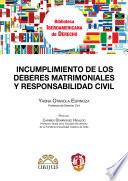 Libro Incumplimiento de los deberes matrimoniales y responsabilidad civil