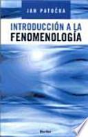 Libro Introducción a la fenomenología
