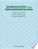 Libro Introducción a la psicogerontología