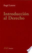 Libro Introducción al derecho