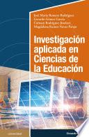 Libro Investigación aplicada en Ciencias de la Educación