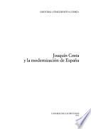 Libro Joaquín Costa y la modernización de España