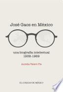 Libro José Gaos en México: