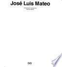 Libro Jose Luis Mateo/Spanish and English