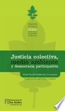 Libro Justicia colectiva, medio ambiente y democracia participativa