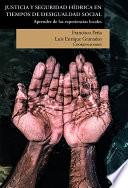 Libro Justicia y seguridad hídrica en tiempos de desigualdad social
