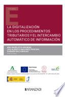 Libro La digitalización en los procedimientos tributarios y el intercambio automático de información