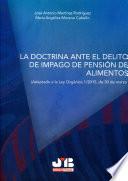 Libro La doctrina ante el delito de impago de pensión de alimentos