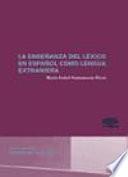Libro La enseñanza del léxico en español como lengua extranjera