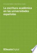Libro La escritura académica en las universidades españolas